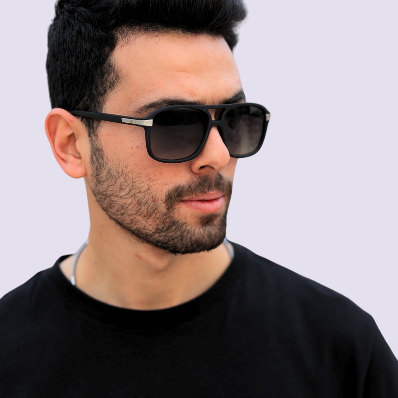 Full Rim Shield Men Grey  Sunglasses V2106 C1